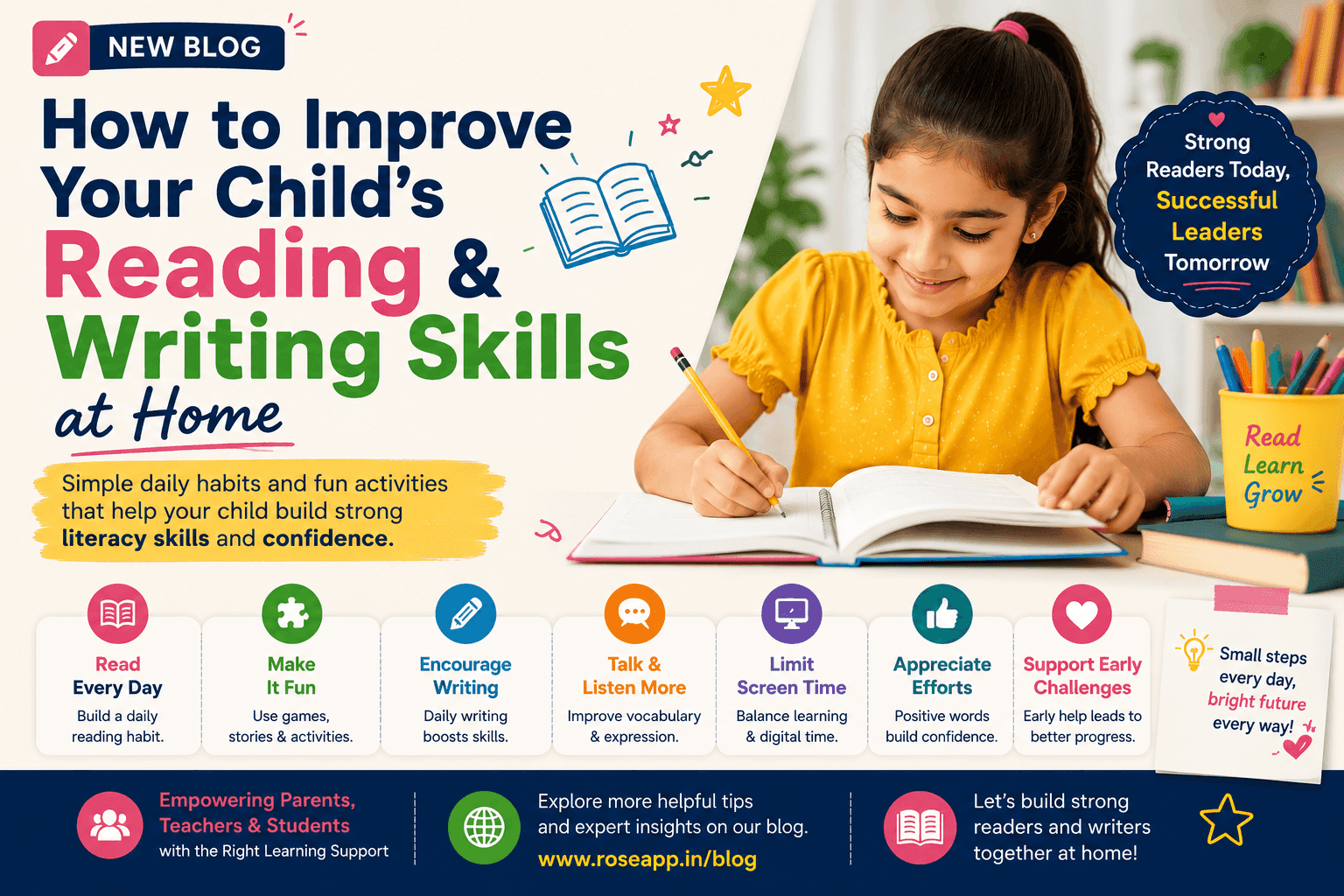 How to Improve Your Child’s Reading and Writing Skills at Home