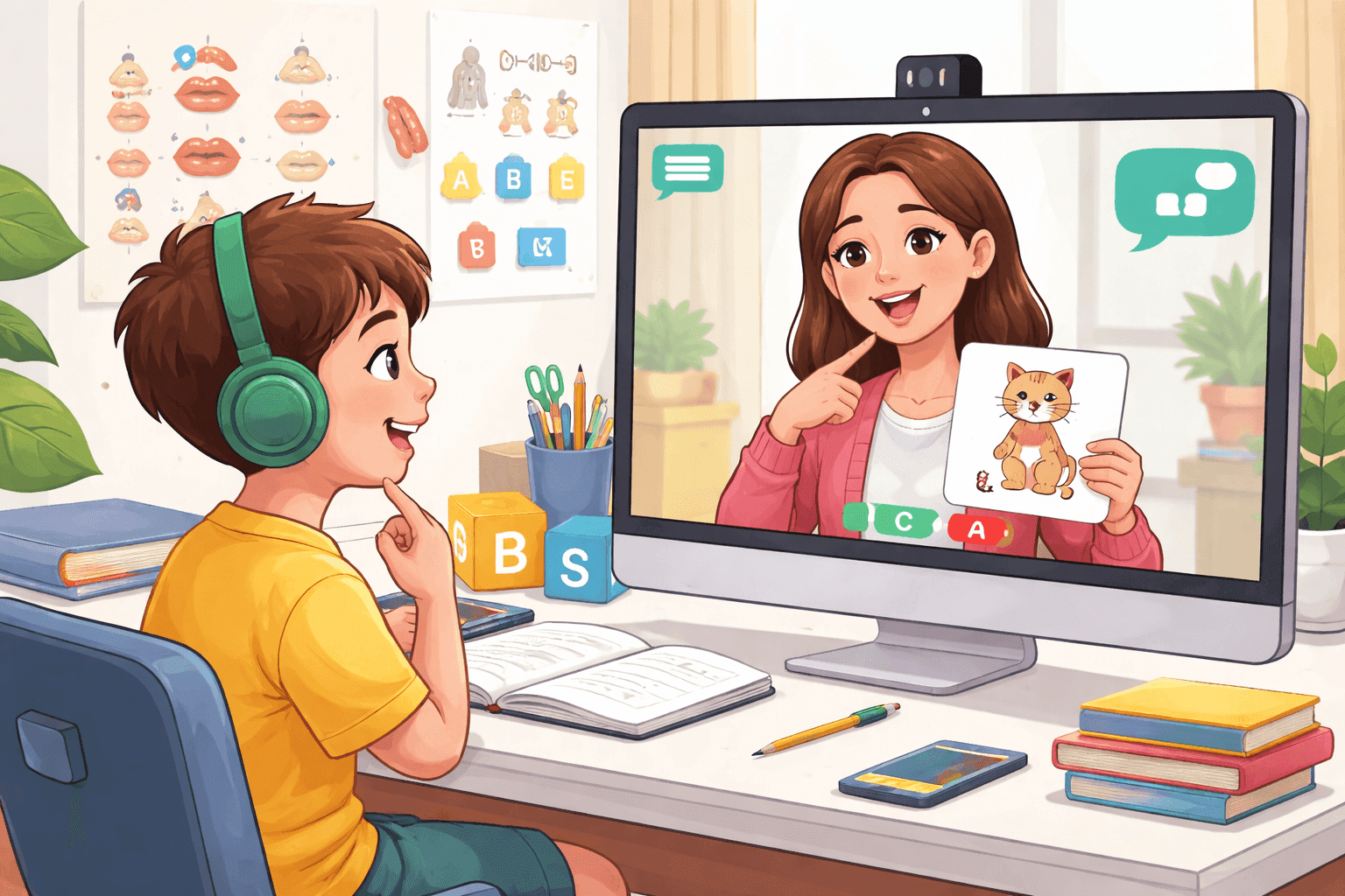 Online speech therapy